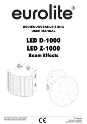 EuroLite LED D-1000 User Manual