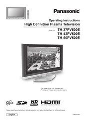 Panasonic TH42PV500EY Operating Instructions Manual