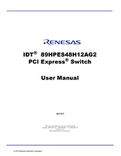 Renesas IDT 89HPES48H12AG2 User Manual