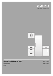 Asko FN23841B Instructions For Use Manual