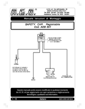 AEB 551 Fitting Instructions Manual
