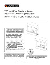 Monessen Hearth VCF Series Installation & Operating Instructions Manual