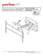 peerless-AV PLAV70-UNL Installation And Assembly Manual