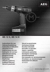 AEG BS 14 X Instructions For Use Manual