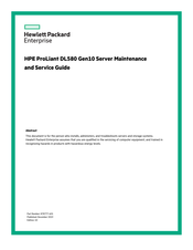 HP ProLiant DL580 Gen10 Maintenance And Service Manual
