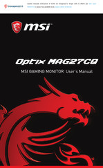 MSI Optix MAG27CQ User Manual