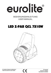 EuroLite LED Z-PAR QCL 7X10W User Manual