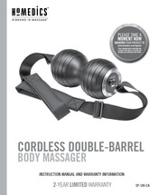 HoMedics SP-180 Instruction Manual And  Warranty Information