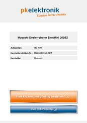 MUSASHI ENGINEERING SM200SX-3A-SET Instruction Manual