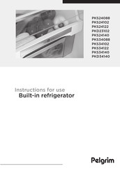 Pelgrim PKS34140 Instructions For Use Manual