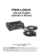 Pro-Logix SOLAR PL6800 Operator's Manual