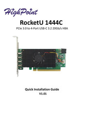 HighPoint RocketU 1444C Quick Installation Manual