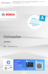 Bosch SMS4EMI06E Information For Use
