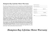 HAMPTON BAY 219054 Manual