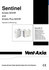 Vent-Axia Sentinel Kinetic Plus CVP Operation Manual