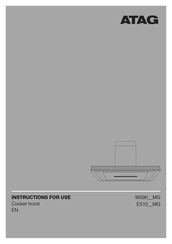 Atag WS9085MG/A01 Instructions For Use Manual