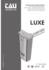 tau LUXE6KIT Use And Maintenance Manual