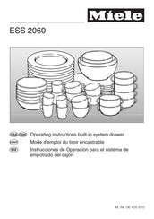 Miele ESS 2060SS Operating Instructions Manual