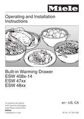 Miele ESW 48 SERIES Operating And Installation Instructions