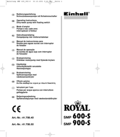 EINHELL ROYAL SMP 600-S Operating Instructions Manual