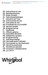 Whirlpool WHVF 63F LT K Instructions For Use Manual
