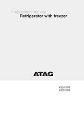 Atag KS25178B/A03 Instructions For Use Manual