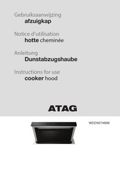 Atag WDD9074MM/A01 Instructions For Use Manual