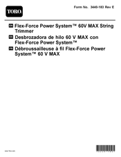 Toro Flex-Force Power System 60V MAX Manual