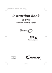Candy GrandO GO DV 16 Instruction Book