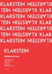 Klarstein BELLEVIN 8 UNO Manual
