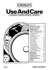 Crosley CMT061SGW0 Use And Care Manual
