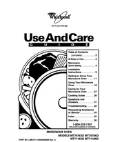 Whirlpool 7MT7118XDQ0 Use And Care Manual