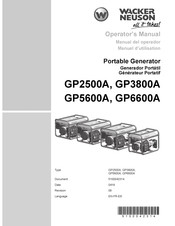 Wacker Neuson GP 5600A Operator's Manual