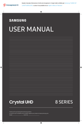 Samsung Crystal UHD UA50TU8500JXZK User Manual