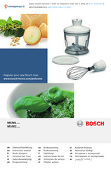 Bosch ErgoMixx Style MSM2623G Instruction Manual