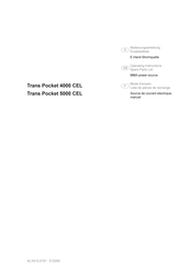 Fronius Trans Pocket 4000 CEL Operating Instructions/Spare Parts List