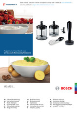 Bosch MSM6S20B Instruction Manual
