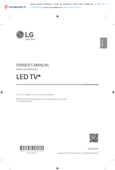 LG 75NANO90VPA Owner's Manual