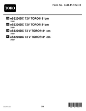 Toro eS3200DC 72V Manual