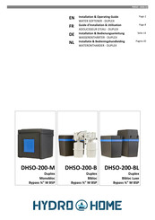 HYDRO HOME DHSO-200-B Installation & Operating Manual