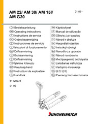 Jungheinrich AM G20 Operating Instructions Manual