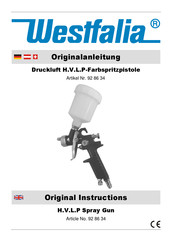 Westfalia 92 86 34 Original Instructions Manual