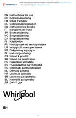 Whirlpool AKR 037 G BL Instructions For Use Manual