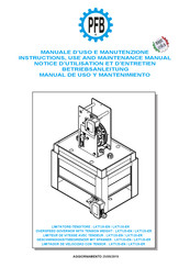 PFB LKT120-ER Instruction, Use And Maintenance Manual