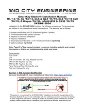 Mid City Engineering SmartKey Starter SKSNG166D4T Installation Manual