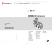Bosch Professional GCB 18V-63 Original Instructions Manual