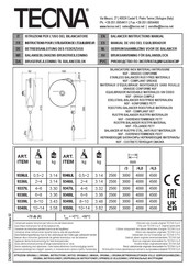 TECNA 9346LIL Instruction Manual