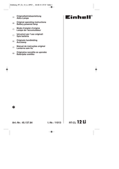 EINHELL RT-CL 12 Li Original Operating Instructions