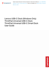 Lenovo ThinkPad Universal USB-C Dock User Manual