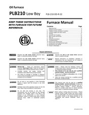 Williamson-Thermoflo PLB210 Series Instructions Manual